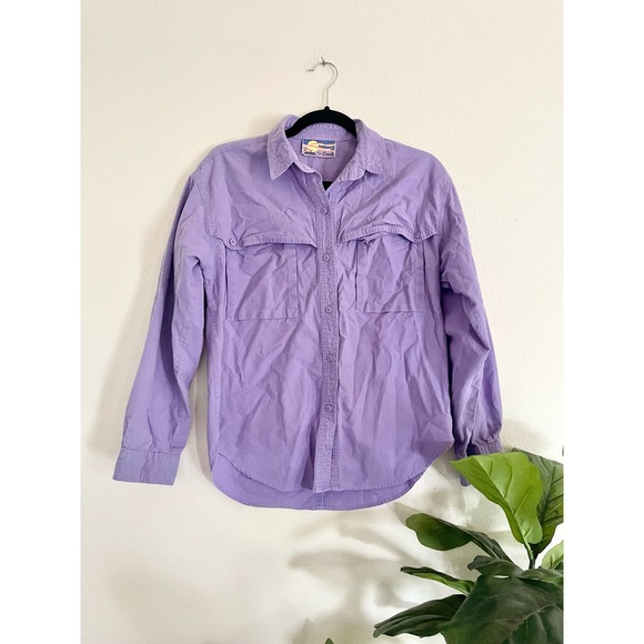 Vintage Cricket by the Creek Purple Outdoors Western Button Up Shirt Size L - Picture 1 of 8